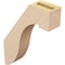 Ekena Millwork 3-inch W x 12-inch D x 16-inch H Del Monte Rough Cedar Woodgrain TimberThane Knee Brace, Primed BRCUR03X12X16DELRCPR - alternate 4